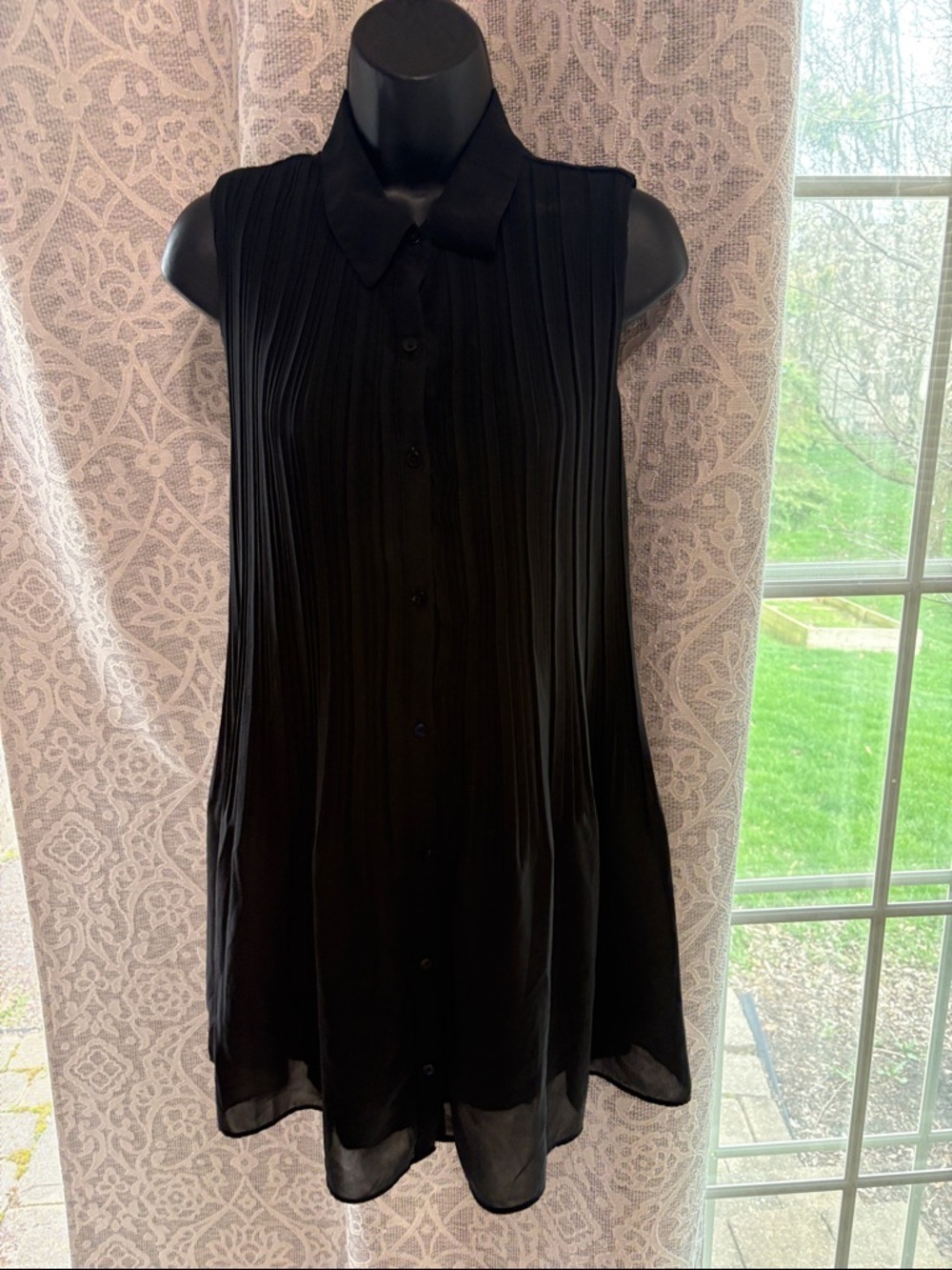 Abercrombie & Fitch Black black mini shirt dress - NWT - Picture 1 of 3